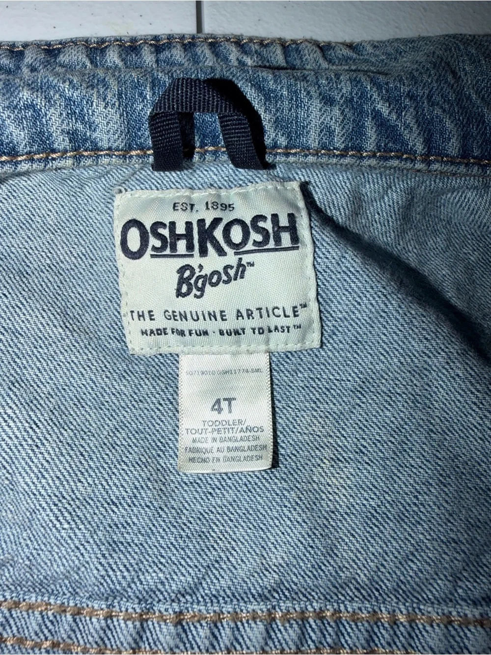 OshKosh B'gosh Boys' Faded Blue Denim Jacket
